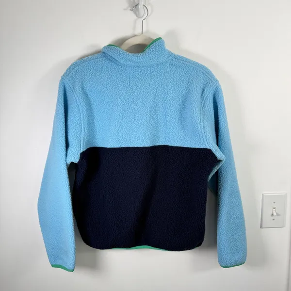 Addison Bay Blue Colorblock Pinehurst Fleece Sweatshirt Gorpcore Womens Small - Image 7