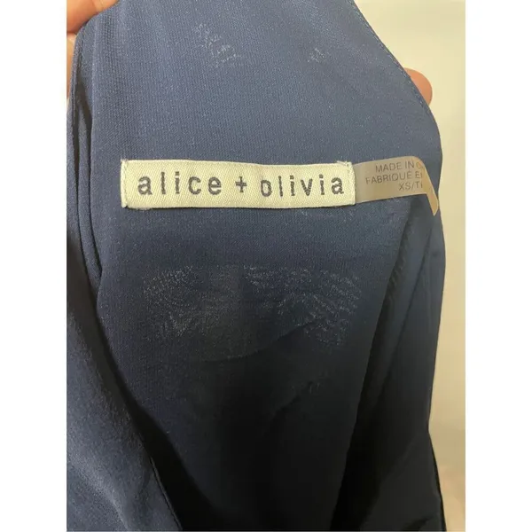 Alice + Olivia Navy Top XS - Image 7