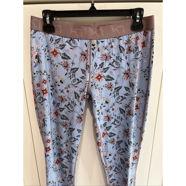 Kari Traa Fryd Base Layer Pants Floral Leggings Outdoor Hiking Cottagecore - Image 2