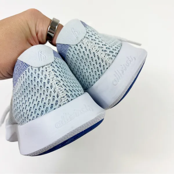 Allbirds Womens Tree Dasher Blue White Sneakers Lace Up Size 8.5 - Image 5