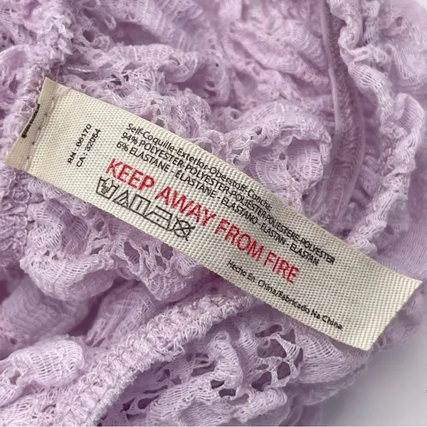 Intimately Free People Lace Lavender Day & Night Bodysuit Shear Stretch Medium - Image 7