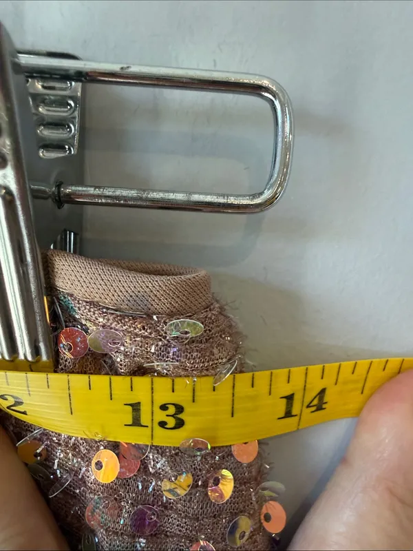 NWT Lulu's Sequin Pink Maxi Skirt Side Slit - Image 6