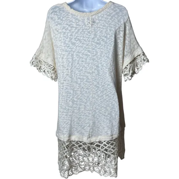 Anthropologie Saturday Sunday Spalliera Tunic Top Cream‎ Cottagecore Garden XL - Image 5