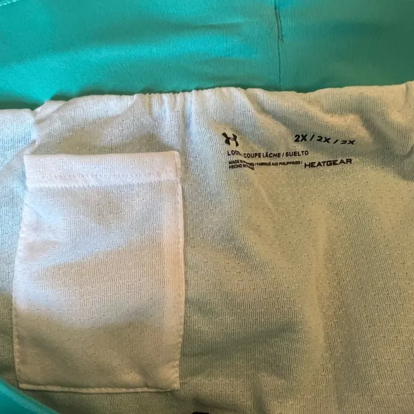 Under Armour Shorts Teal Blue With Black Trim Loose Women's NWT Size 2X - Image 6