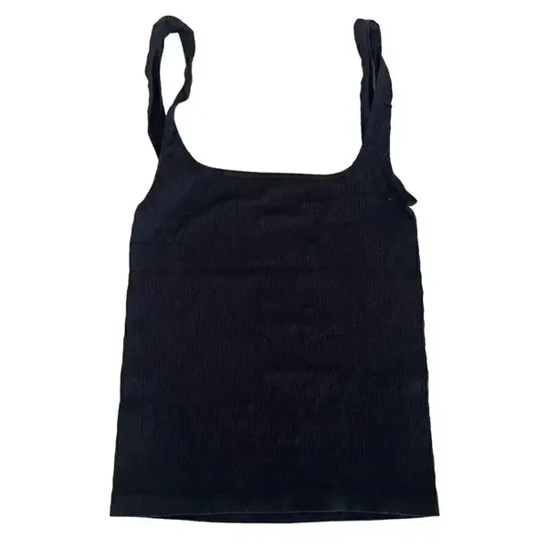 Free People Intimately Square One Seamless Women’s Cami Top Black SZ XS/ S #1659 - Image 4