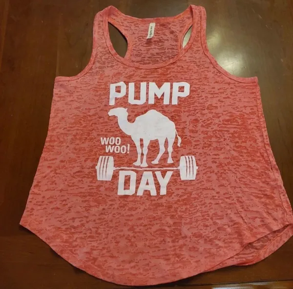 Tough Cookie's Pump Day Burnout Racerback Tank Top is a size Medium - Image 4