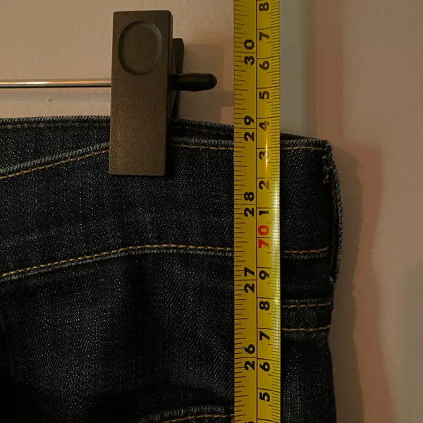 7 for all Mankind Dojo Capri Jeans Y2K Dark Wash Low Rise Retro Women's size 28 - Image 9
