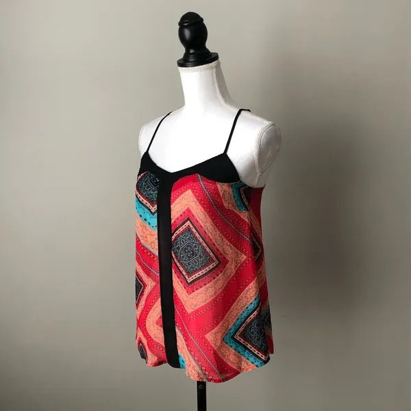 YA Los Angeles | Sheer Multicolored Racerback Camisole Sz S - Image 4