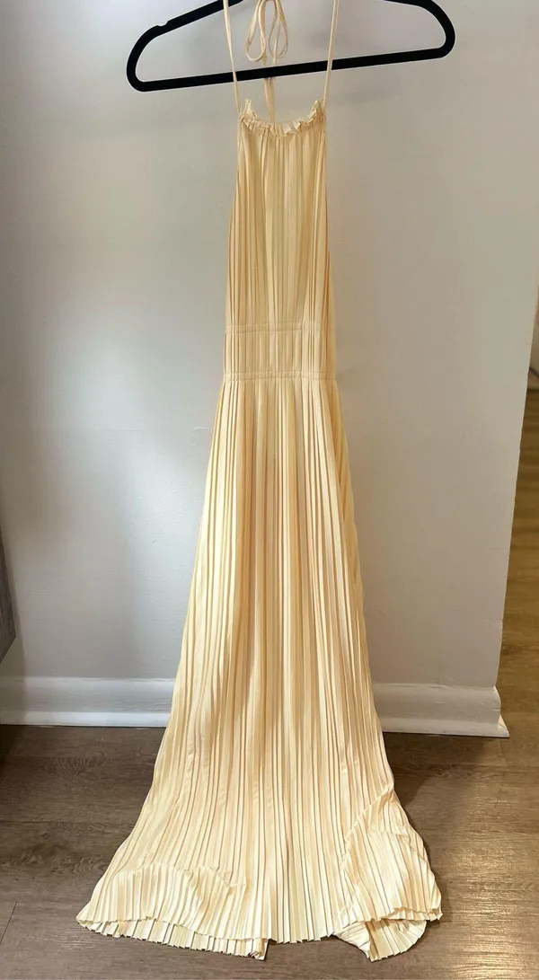 Yellow Billy J Backless Dress - Image 2