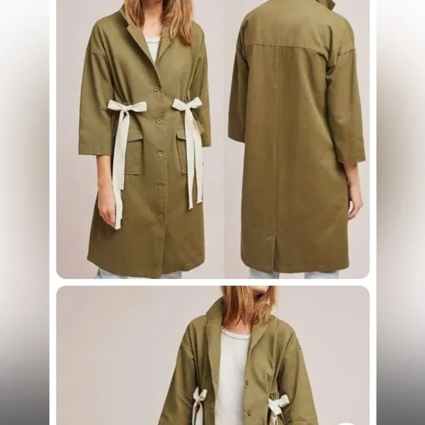 Haryln utility coat olive green size large - Image 9