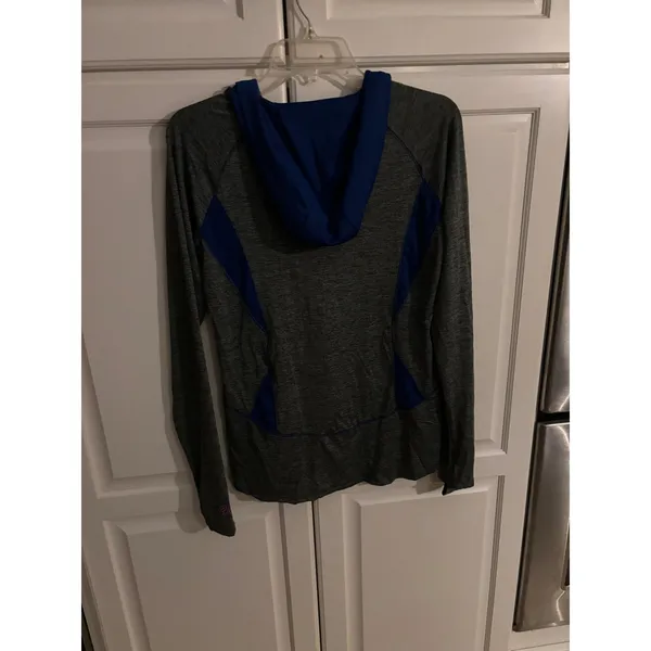 Campus Heritage Florida Gators Quarter Zip Hoodie Grey Blue Womens Medium - Image 4