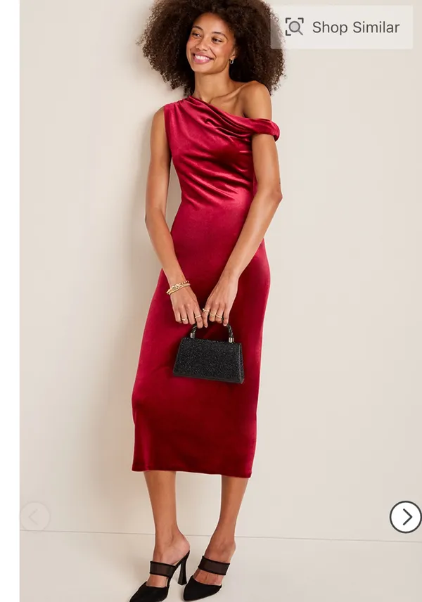 Red Velvet Dress Francesca's - Image 4