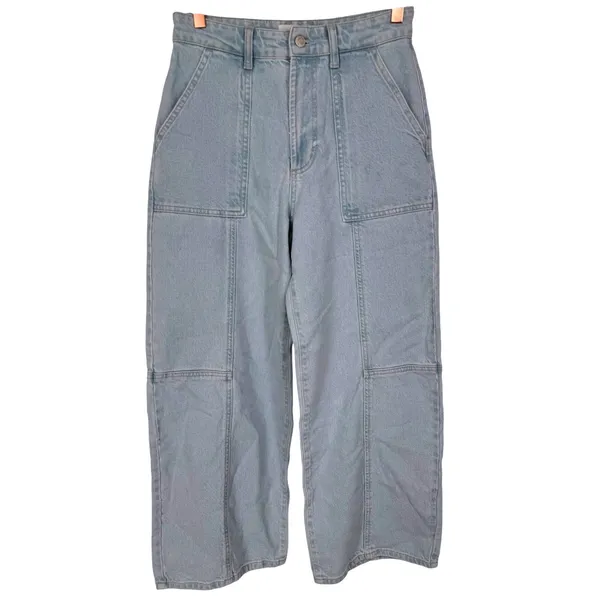 Rails Women's Getty Crop High Rise Wide Leg Jeans Light Wash Blue Size 27 Denim - Image 5