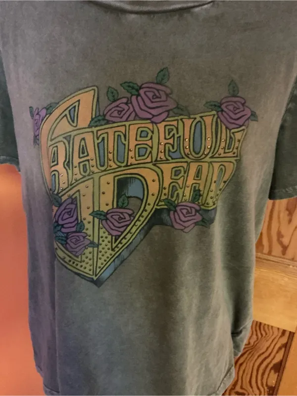 Lucky Brand Grateful Dead Studded Graphic Tee Women’s Large Band Shirt - Image 4