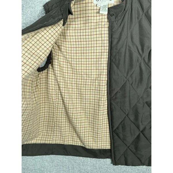Orvis Size 10 Womens Quilted‎ Vest Full Zip Olive Green Sleeveless Lightweight - Image 7