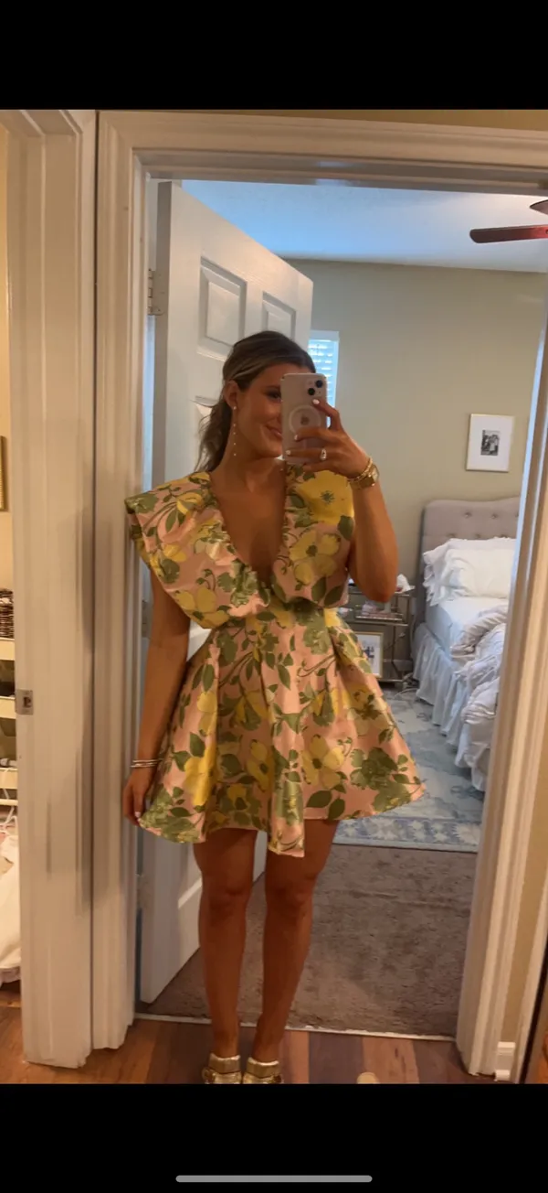 IT'S GIVING CLASS MINI DRESS MULTI - Image 3