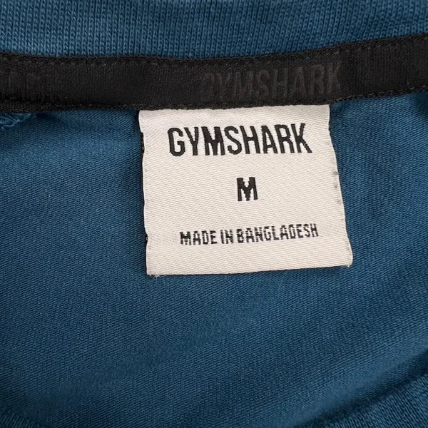 Gymshark Dark Teal Women's Logo T-Shirt Feminine Cut Size M - Image 3