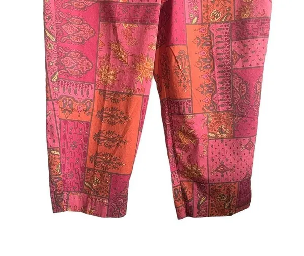 Susan Bristol Pants Women Plus 16 Pink Orange Straight Leg Side Zipper Retro - Image 13