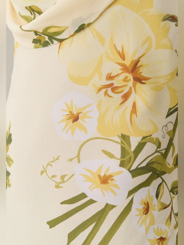 NWT Few Moda Sable Dress size 6 Yellow Floral Sunpetal garden Kourt reformation - Image 3