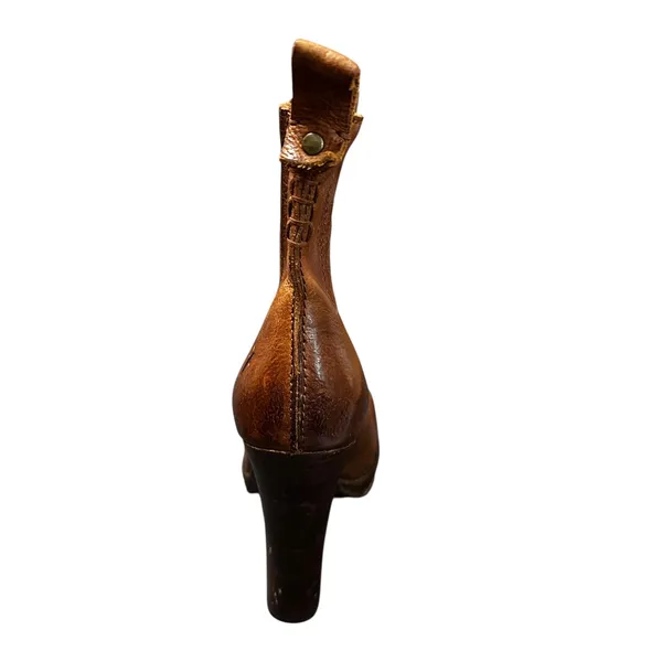 FRYE Size 8 Donna‎ Chelsea Boots Brown Leather Ankle Boots Stacked Heel - Image 7