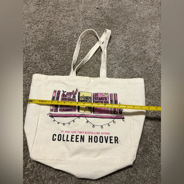 (Colleen Hoover) It Ends With Us Tote Bag: 18” - Image 6