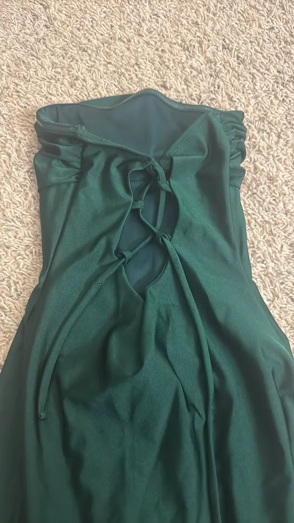 Green Windsor Emerald Dress Satin - Image 2