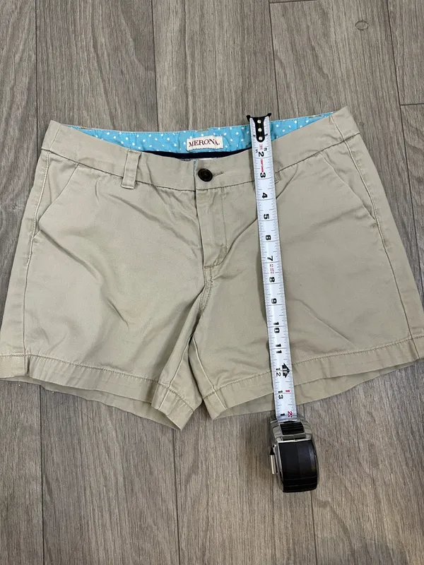 Merona Women's Tan Casual Bermuda Shorts Size 6 | 100% Cotton - Image 7