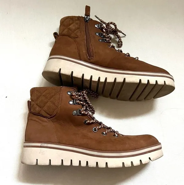 Caslon Hanley Brown Water Resistant Lace Up Boots Size 7.5 - Image 4