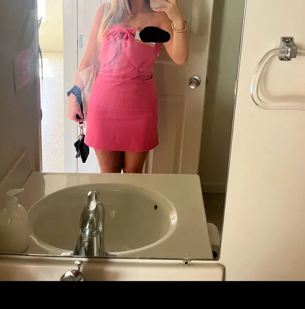 Boutique Mini Dress Pink - Image 3