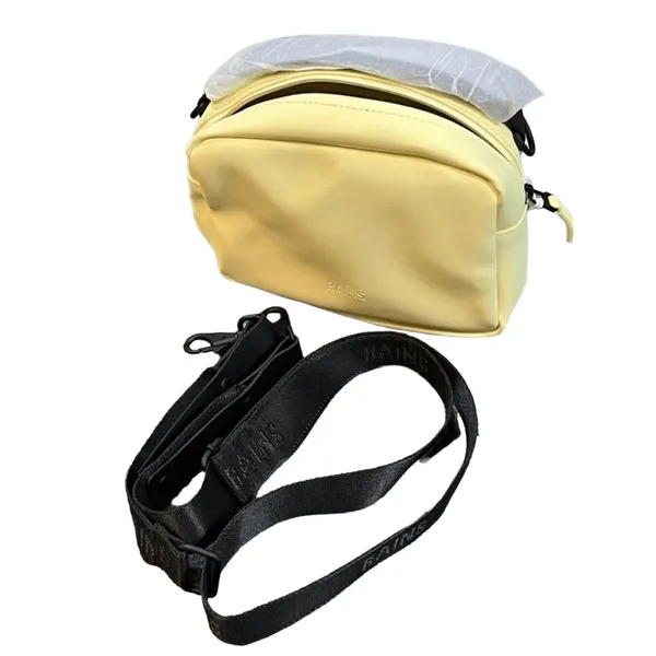 NWT RAINS The Box Bag - Crossbody -‎ Color Straw - This is a Unisex Bag - Image 2