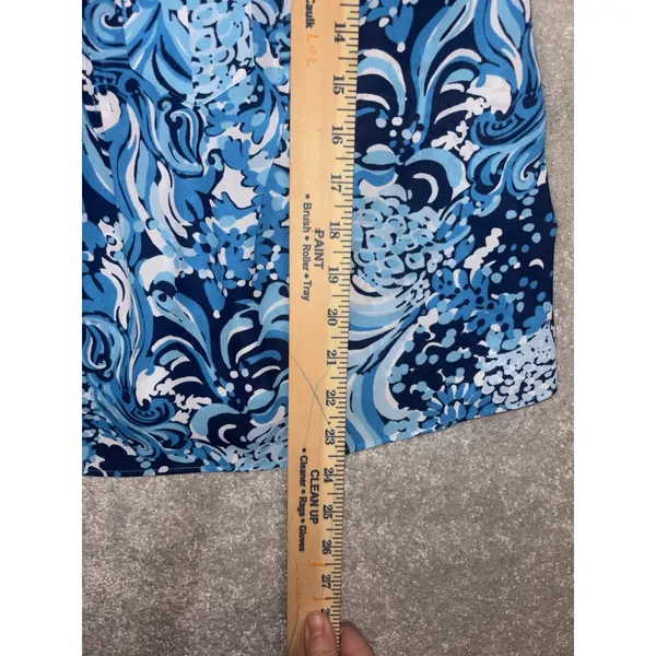 Lilly Pulitzer Joan‎ Top Resort White Blue Mermazing - XXS - Image 6
