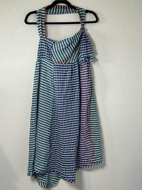 Anthropologie Maeve Waverly Dress Bohemian Gingham Patchwork Cottagecore - Image 3