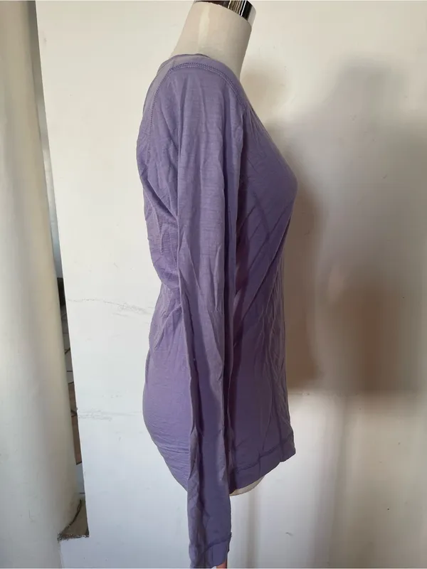Smartwool Lavender Long Sleeve Crewneck Tee - Image 3