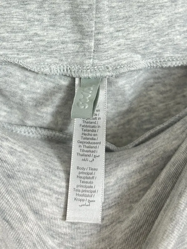 SKIMS Foldover Pants in Light Heather Grey Size Medium - Image 4