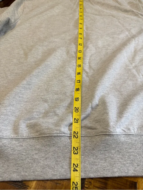 SHEIN Boston Est. 1997 Varsity Crewneck Sweatshirt Gray Red L - Image 8