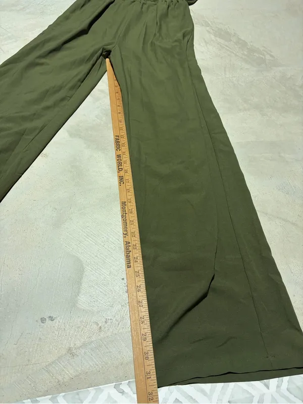 Lulus undeniable success green long jumpsuit small - Image 7