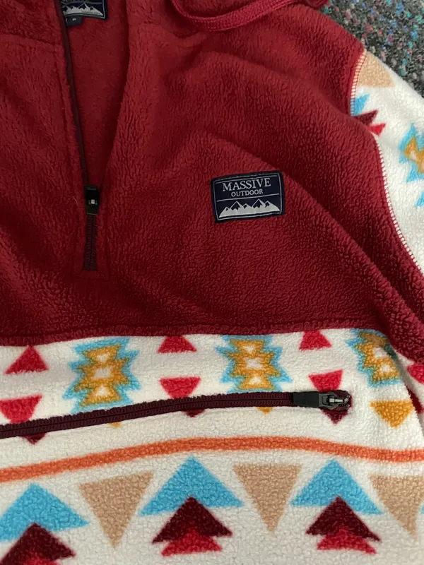 Aztec Fuzzy Quarter Zip Multiple - Image 3