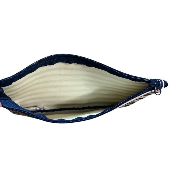 Vineyard Vines Navy and White Striped Cosmetic Bag - Image 2