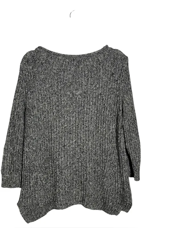 LRL Ralph Lauren Roll Neck Sweater XL Marled Black White Chunky Knit - Image 2