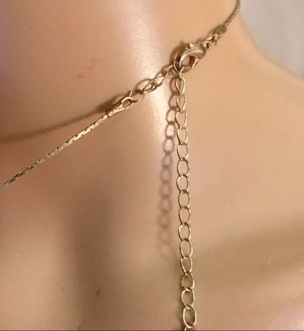 Vintage hanging Y necklace - Image 3