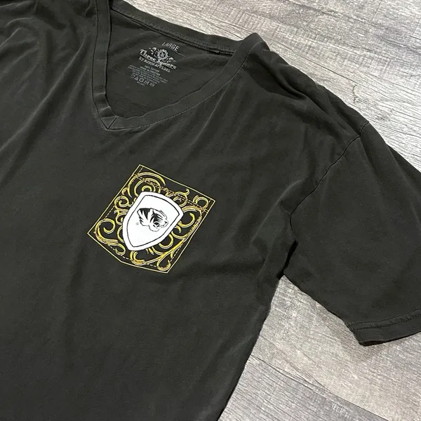 Royce Apparel Missouri Tigers Short Sleeve T Shirt Womens L Mizzou V Neck Black Wash Cotton - Image 4