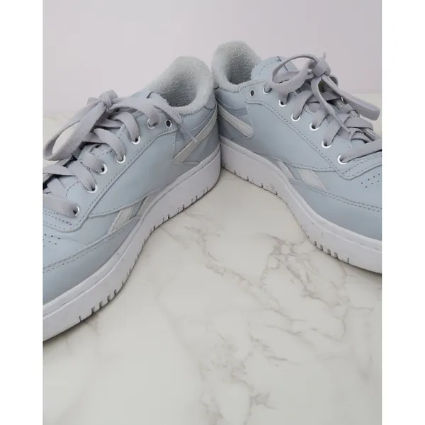 Reebok Club C‎ Double Light Blue Leather Platform Sneakers Womens 10 - Image 5