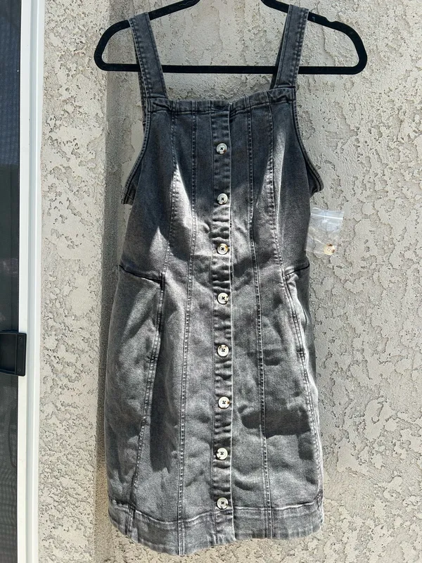 Free people gimme more denim mini dress - Image 6