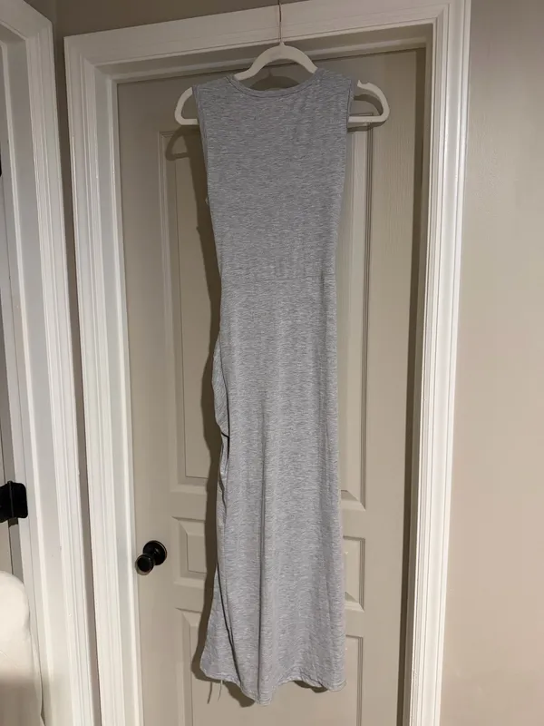 Grey cutout tshirt dress Gray - Image 7