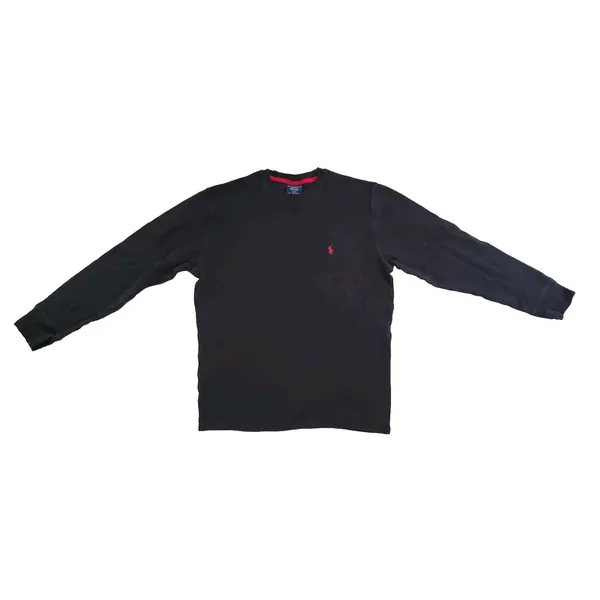 Polo Ralph Lauren Waffle Knit Shirt Women Medium Sleepwear Blue Pajama Top - Image 2