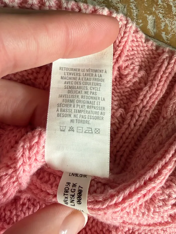 💝Aerie Pink Cable Knit Cropped Sweater💝 ~XS - Image 7