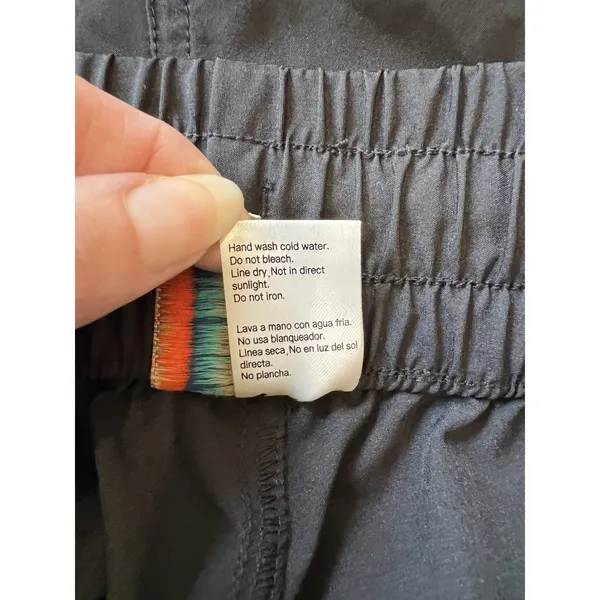 Ocean Pacific Black Athletic Shorts Elastic Waist Drawstring Zip Pockets Size XL - Image 7