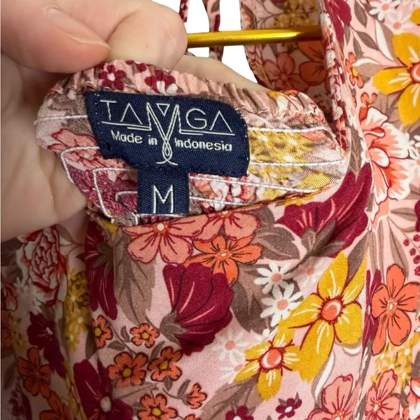 ✨ TAMGA Floral‎ Boho Maxi Dress Size M 🌸🍂 ✨ - Image 4