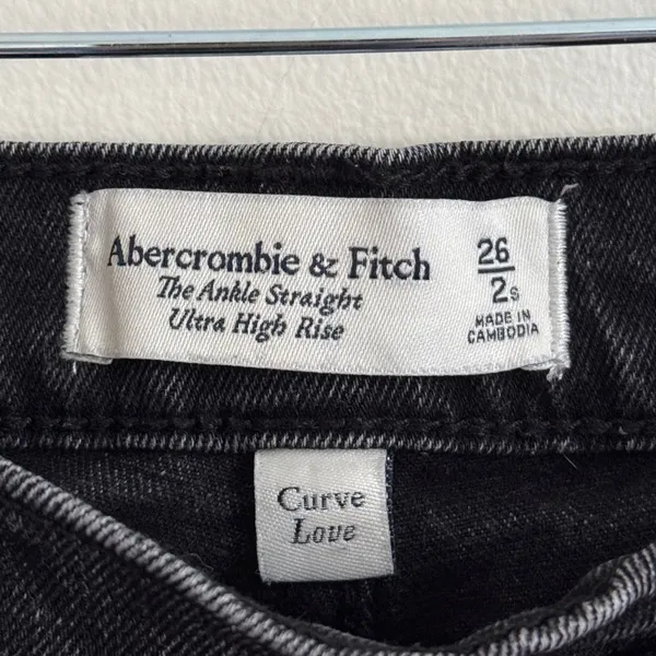 Abercrombie & Fitch The Ankle Straight Utra High Rise Jeans Size 2 Short / 26 - Image 3
