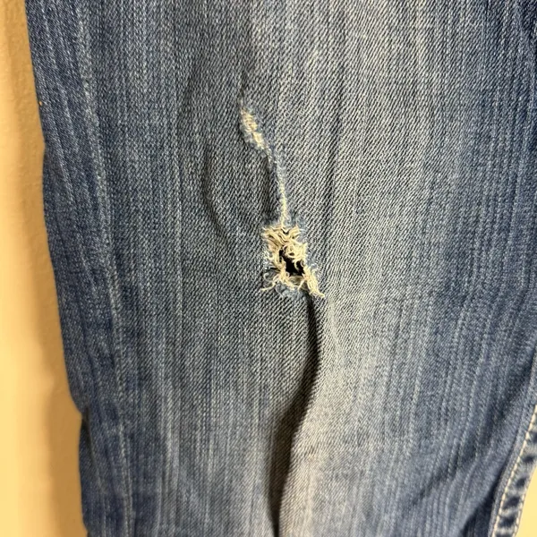 BKE Payton distressed dark wash denim jeans size 30R ladies - Image 6